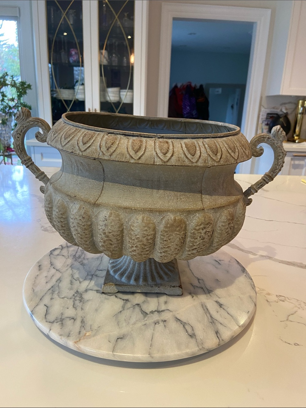 Vintage Metal Jardiniere/Decorative Urn